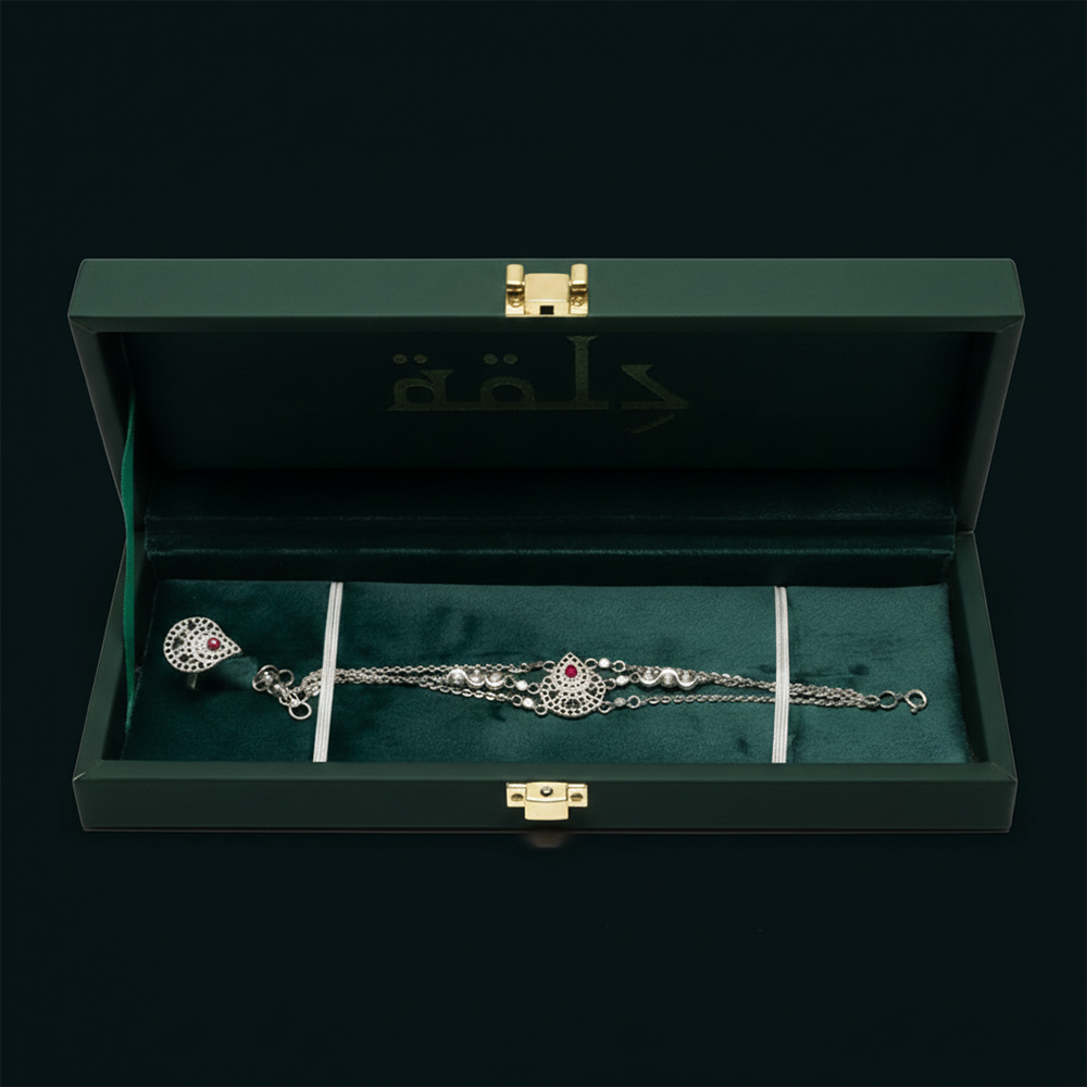 سوارة و خاتم فضة 2