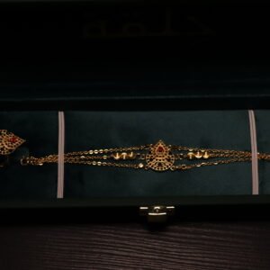 سوارة وخاتم مطلي ذهب 2