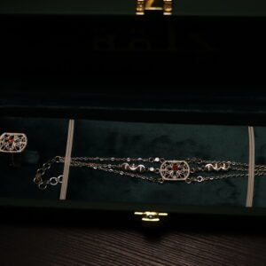 سوارة و خاتم فضة ١