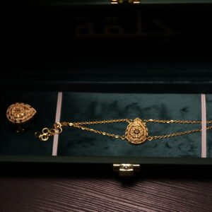 سوارة و خاتم مطلي ذهب 3