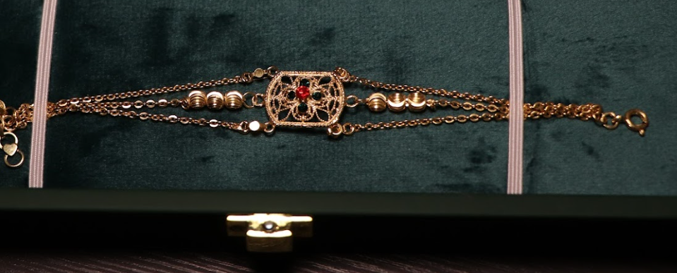 سوارة مطلي ذهب 1